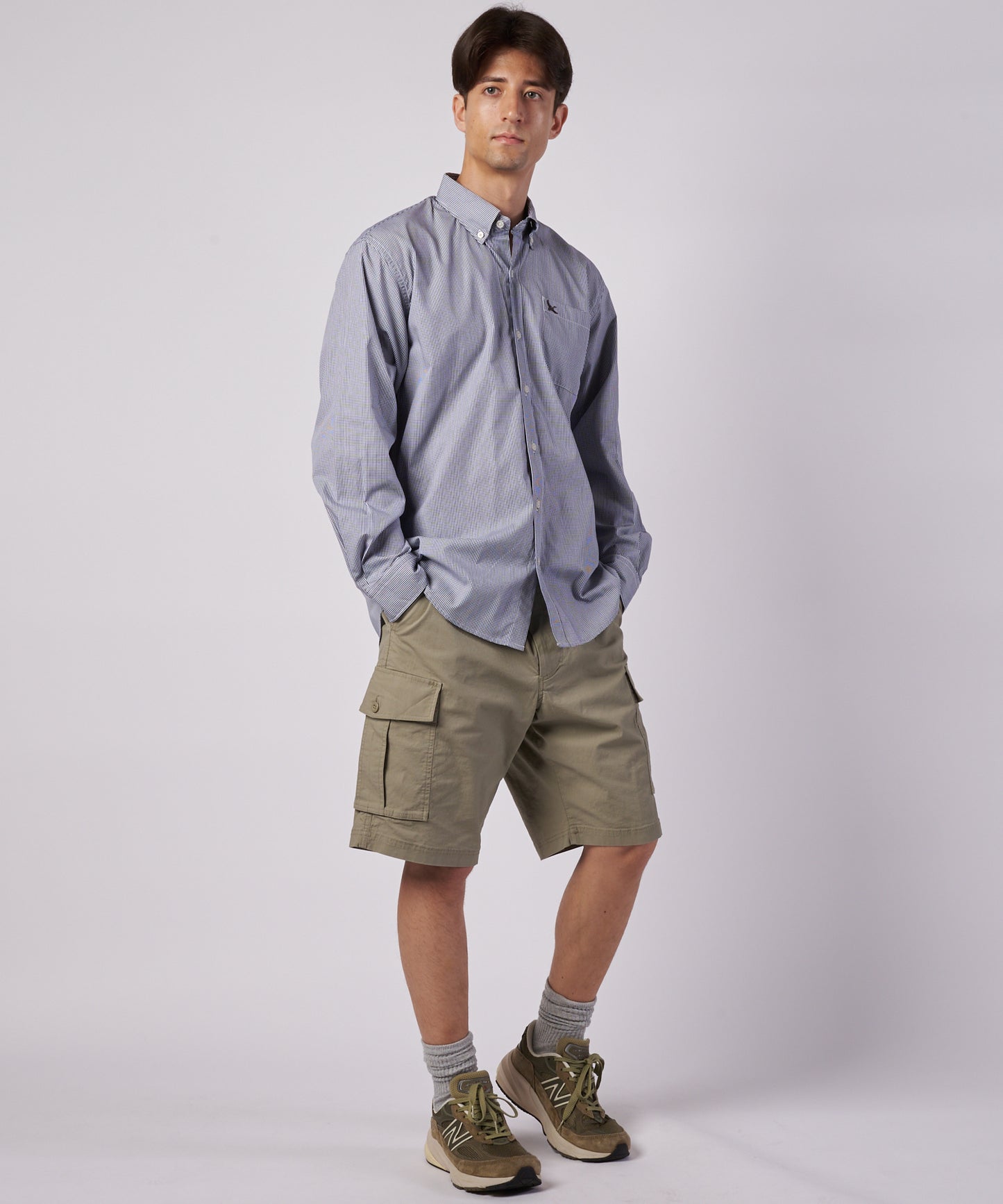 ブロード チェック 刺繡シャツ/BROAD CHECK EMB SHIRT