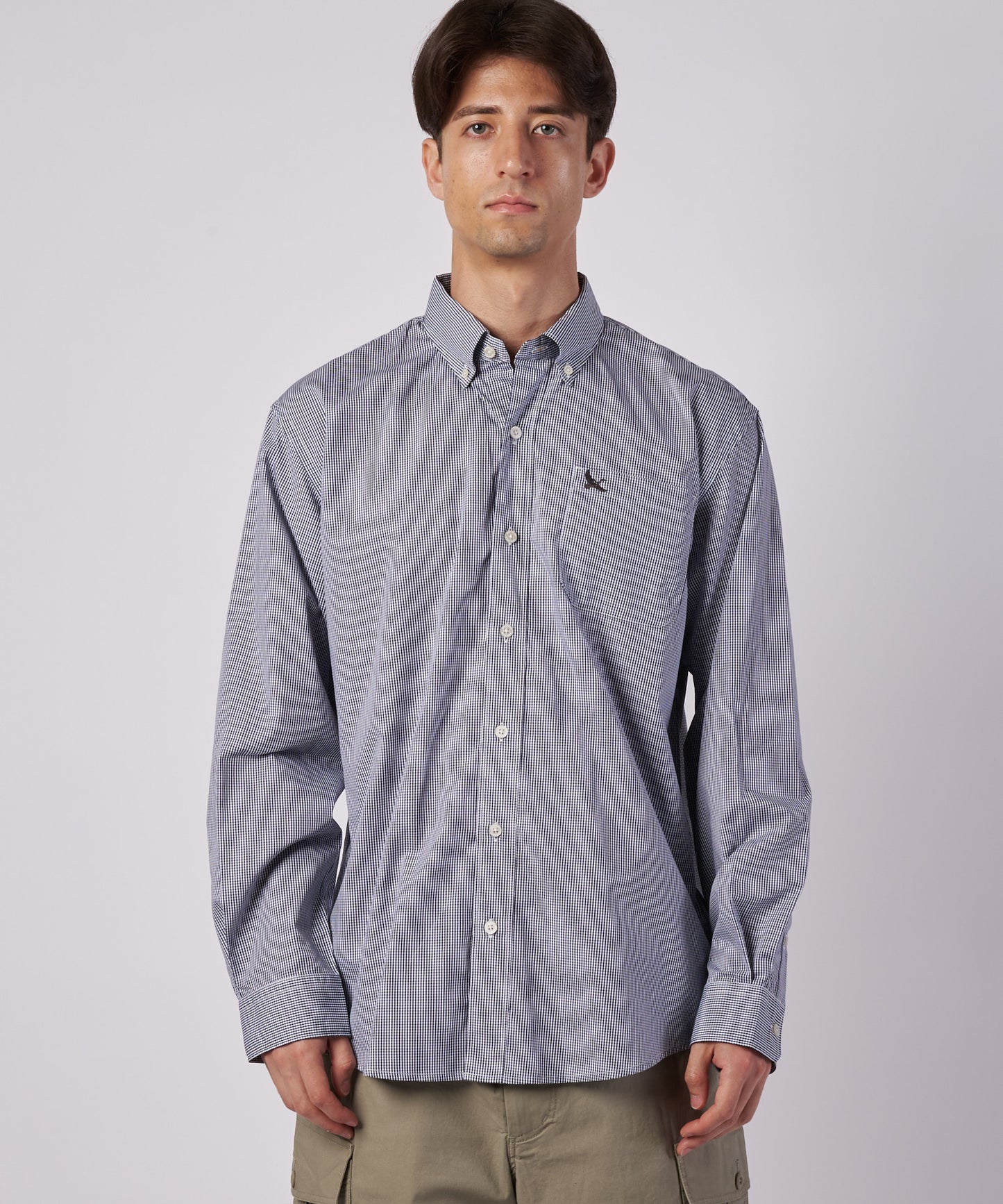 ブロード チェック 刺繡シャツ/BROAD CHECK EMB SHIRT