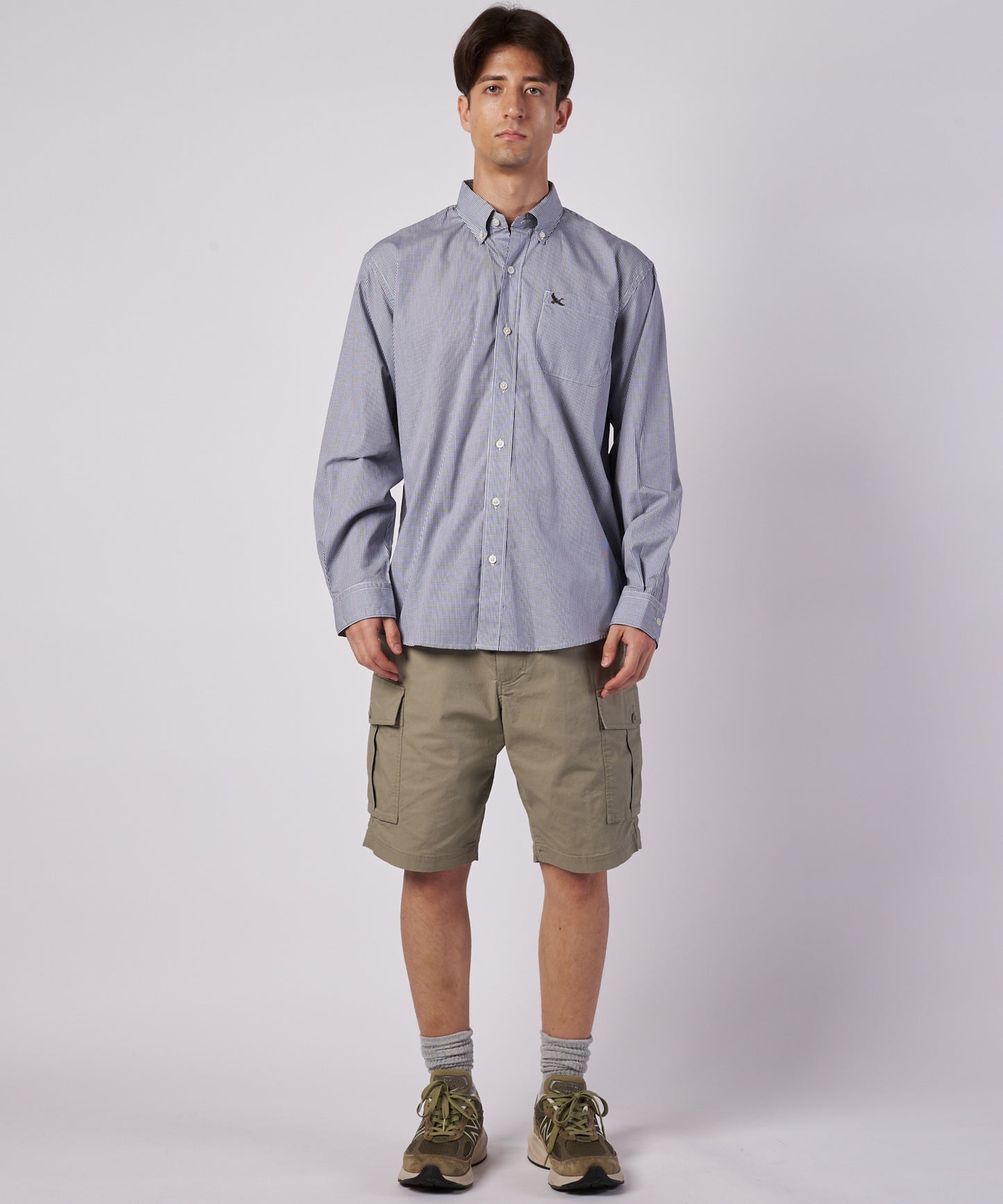ブロード チェック 刺繡シャツ/BROAD CHECK EMB SHIRT