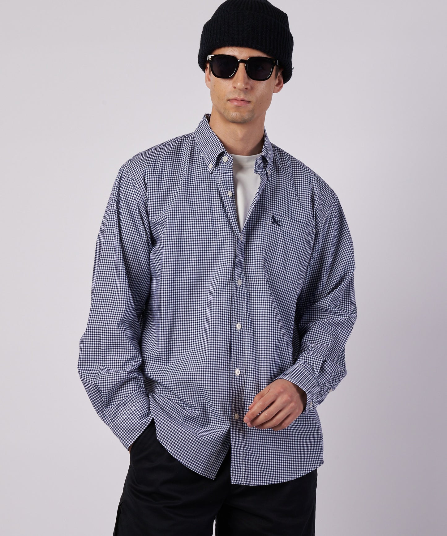 ブロード チェック 刺繡シャツ/BROAD CHECK EMB SHIRT