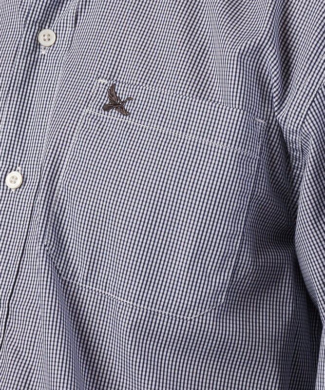 ブロード チェック 刺繡シャツ/BROAD CHECK EMB SHIRT