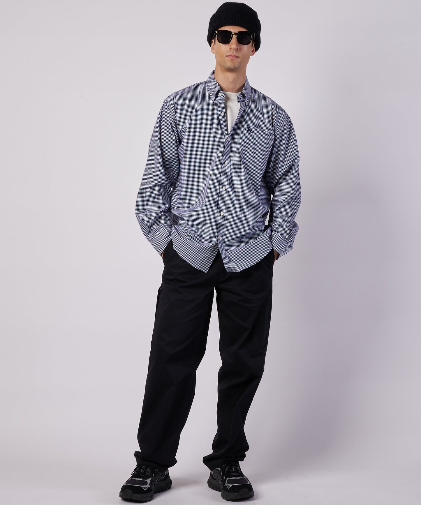 ブロード チェック 刺繡シャツ/BROAD CHECK EMB SHIRT