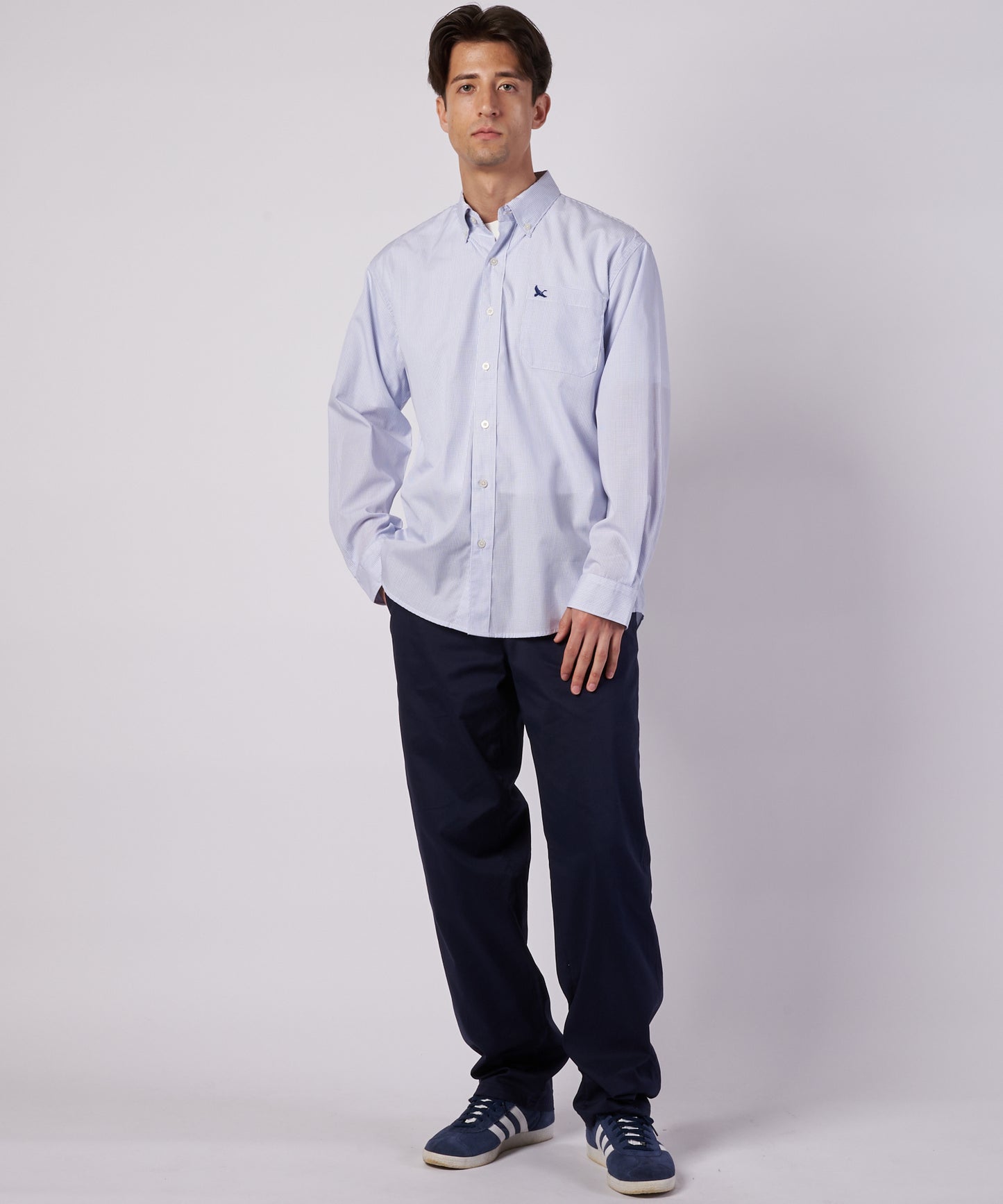 ブロード チェック 刺繡シャツ/BROAD CHECK EMB SHIRT