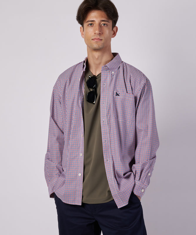 ブロード チェック 刺繡シャツ/BROAD CHECK EMB SHIRT