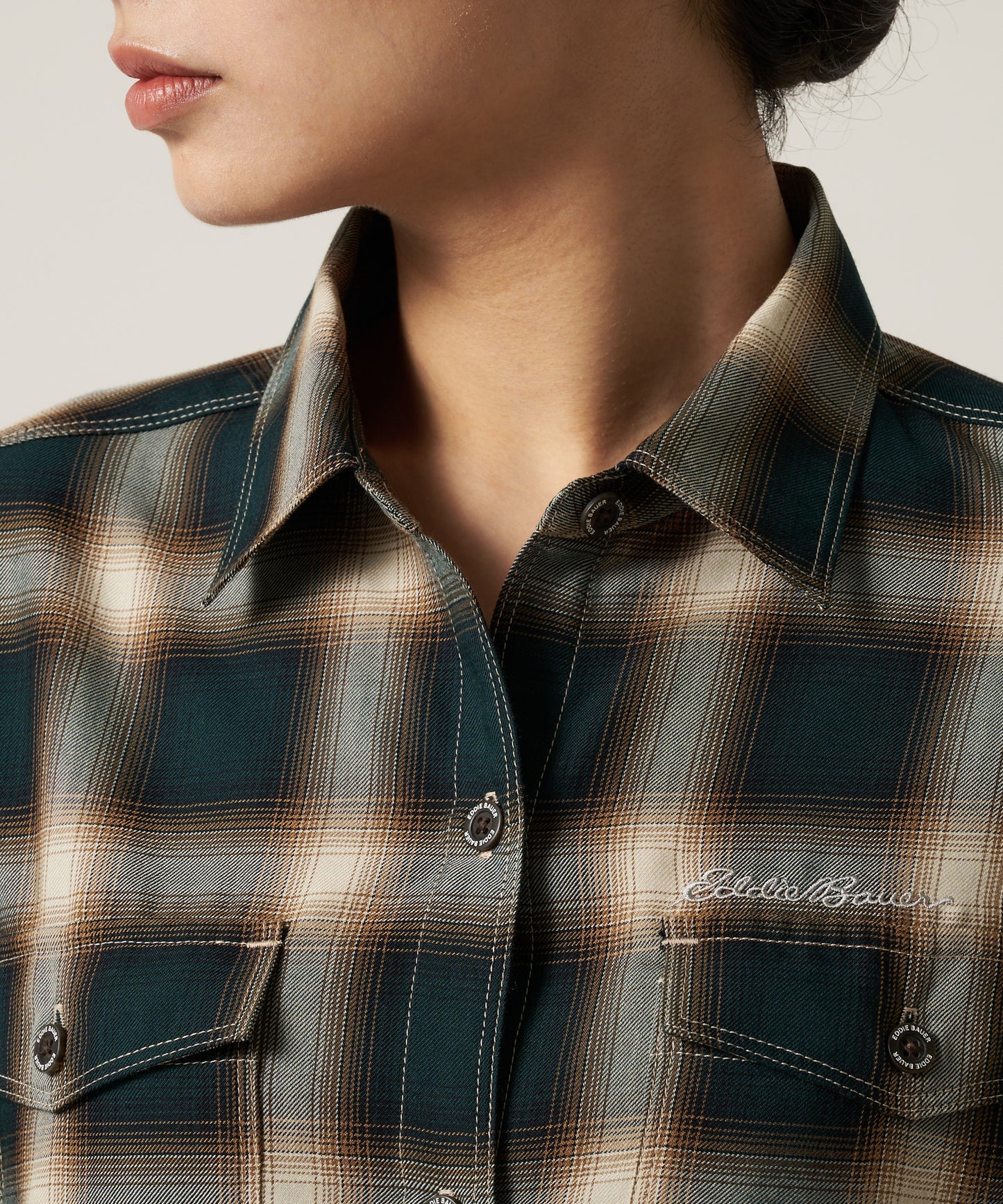 プレイド ツイル 長袖シャツ/LS PLAID TWILL SHIRT