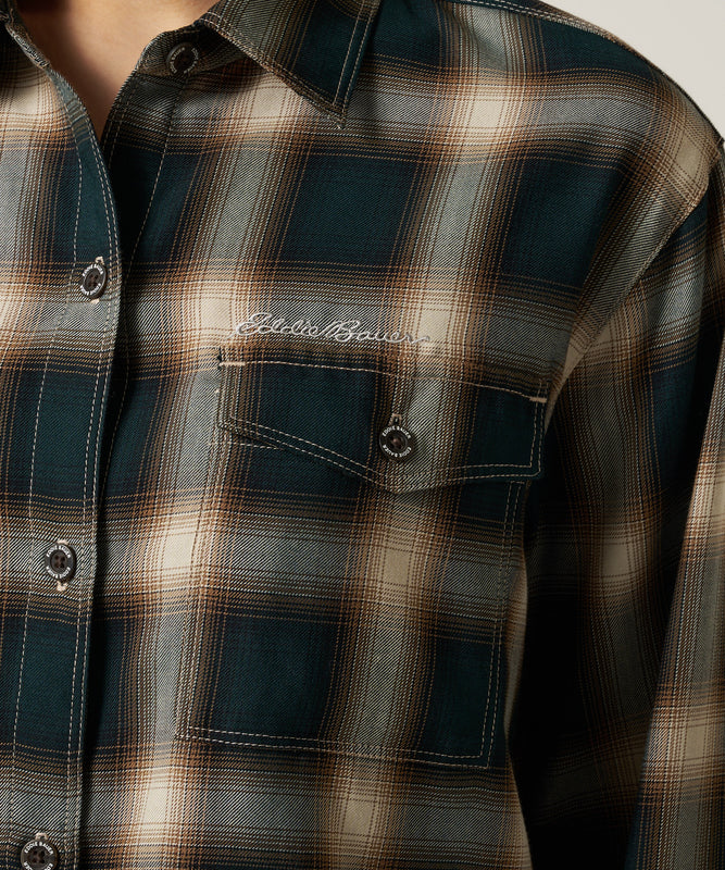 プレイド ツイル 長袖シャツ/LS PLAID TWILL SHIRT
