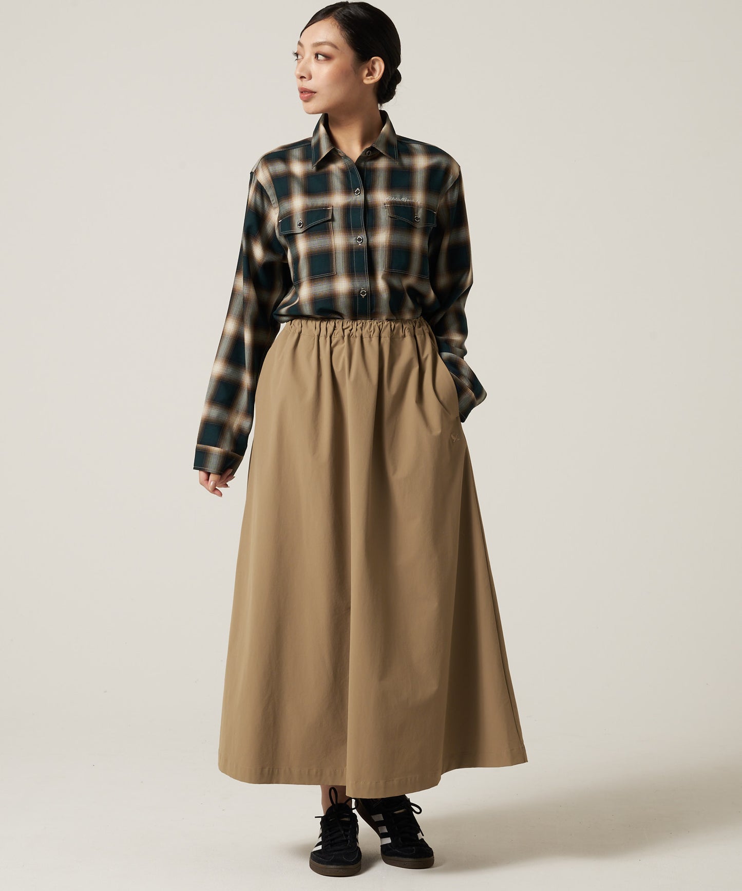 プレイド ツイル 長袖シャツ/LS PLAID TWILL SHIRT