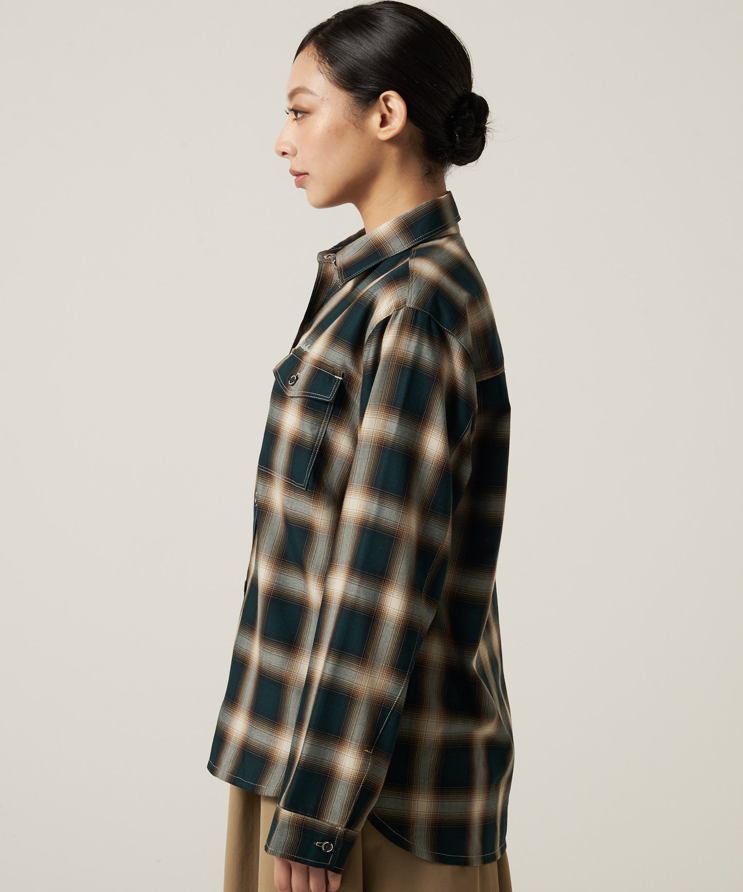 プレイド ツイル 長袖シャツ/LS PLAID TWILL SHIRT