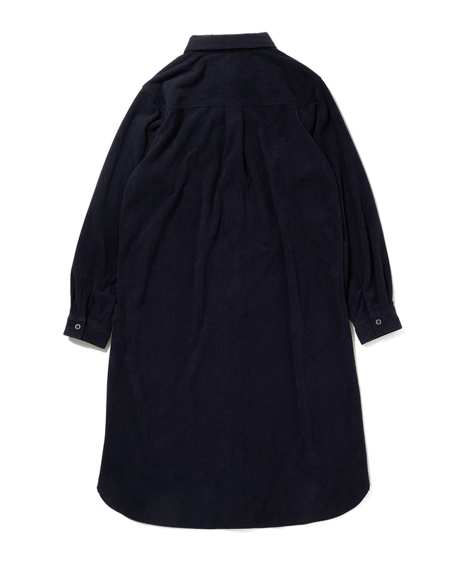 【2BUY対象】コーデュロイ シャツワンピース /CORDUROY SHIRT DRESS