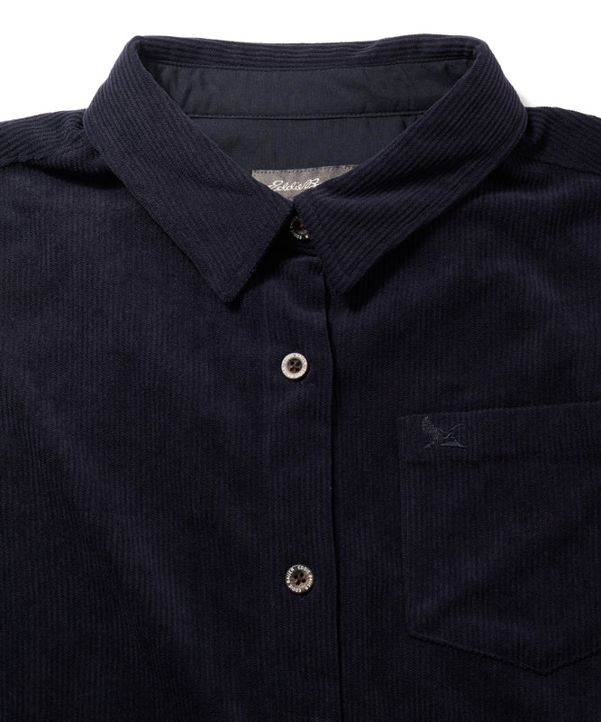 【2BUY対象】コーデュロイ シャツワンピース /CORDUROY SHIRT DRESS